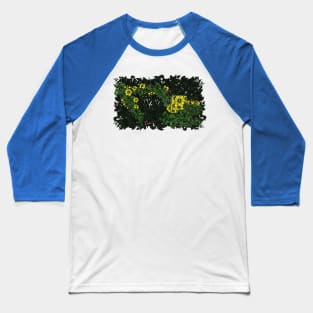 Excavator Flora Baseball T-Shirt